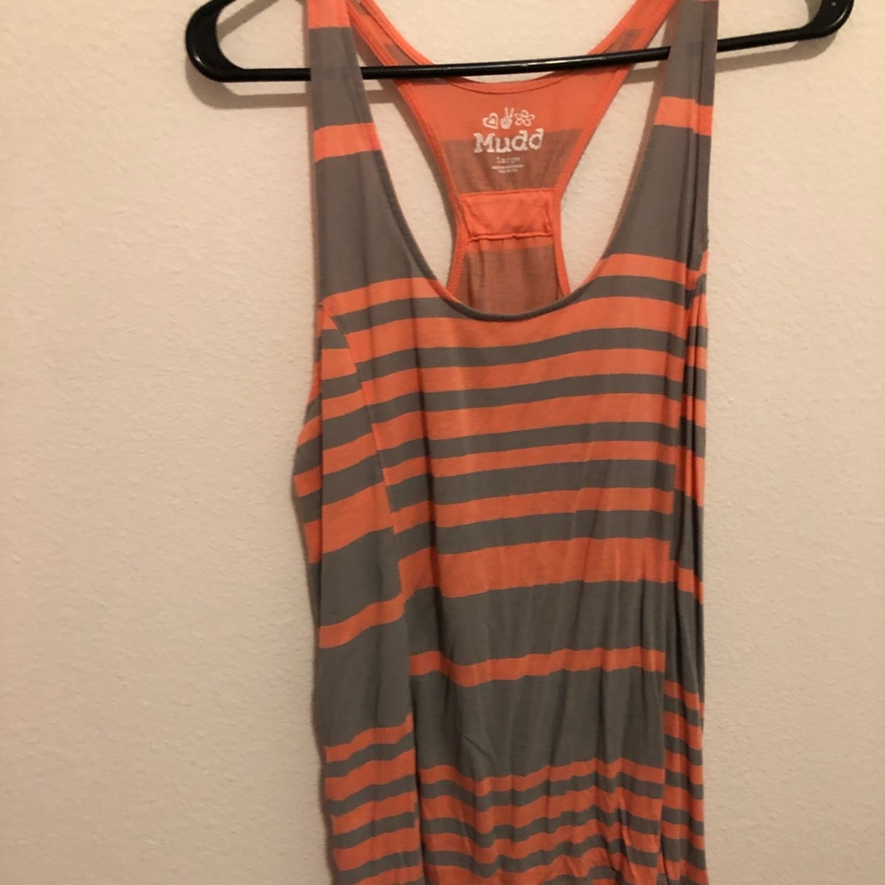 Orange and grey tank